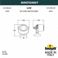 Фасадный светильник Fumagalli Minitommy (1M1.000.000.WXU1L)