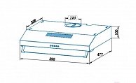 Кухонная вытяжка CATA C2-T600 BK