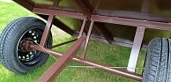 Прицеп для мотоблока усиленный Мотор Сич ТМ-1000 Крепыш