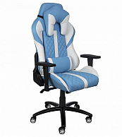 Кресло поворотное AksHome  SPRINTER ECO, голубой/белый