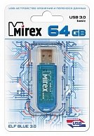 Usb флэш-накопитель Mirex ELF BLUE 64GB USB3.0 (13600-FM3BEF64) BLUE