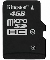 Карта памяти Kingston 4GB MicroSDHC Class 10 SDC10/4GB