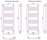 Полотенцесушитель Сунержа ДР БОГЕМА+ 1000х400 Состаренная латунь 051-0221-1040