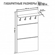 Прихожая  Сокол ВШ-3.1  дуб сонома