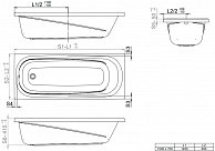 Ванна Triton Riga 150x70 (с каркасом)