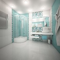 Душевой уголок  Метакам Classic 90x90x175 прозрачное стекло