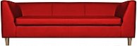 Диван Бриоли ДедрикМ трехместный L19 красный