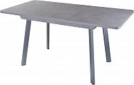 Обеденный стол Домотека Джаз ПР-1 80x120-157 серый бетон/серый/93