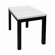 Стол раздвижной BLACK, 1100(1490)*670*770, (белый мат)