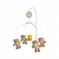 Каруселька  Baby Mix с плюшевыми игрушками  (мишки с медом) TK/788