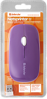 Мышь  Defender  NetSprinter MM-545  фиолет/белый