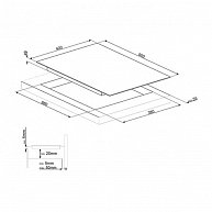 Варочная панель  Smeg  SIH7933B