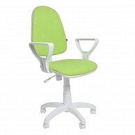 Кресло Фабрикант Престиж+ пластик WH, ткань Candy (зелёный)