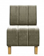 Кресло Бриоли Руди полоса В10 серо-коричневый