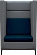 Кресло Бриоли Дирк L21-L18 (серый, синие вставки)