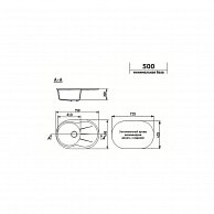 Кухонная мойка Ulgran U 503 308 черный