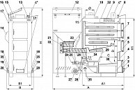 Твердотопливный котёл SAS Agro-Eco 100