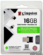 USB Flash Kingston 16GB DT microDuo USB 3.0/ micro USB OTG  DTDUO3/16GB