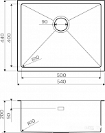 Кухонная мойка  Blanco Taki 54-U/IF-GM (4973107)