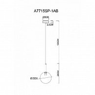 Светильник Arte Lamp A7715SP-1AB