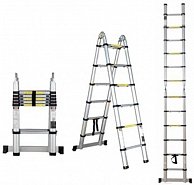 Лестница телескопическая Startul 1-секц. алюм. 440см, 15 ступ. ST9734-044