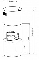 Вытяжка Maunfeld  LEE LIGHT 35 (ISLA)   БЕЛЫЙ (в 2-х коробках)