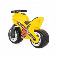 Каталка  Полесье мотоцикл МХ  (жёлтая)  (80578)