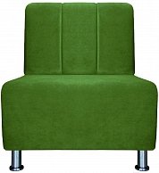 Кресло Бриоли Руди полоса В26 зеленый