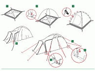 Треккинговая палатка Alexika ZAMOK 4