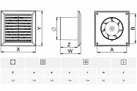 Вытяжной вентилятор Awenta WC120T Белый