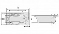Ванна акриловая Sanplast WP/AS 160*70 + STW-1