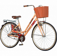 Велосипед Visitor MOCHA CAFFE KONT, 28/17  розовый-золотой-коричневый