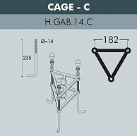 Парковый фонарь Fumagalli Simon U33.205.R30.AXH27