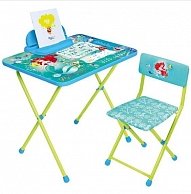 Комплект детской мебели Ника Дисней 4 Русалочка (стол+стул+пенал) (Д4РУ)
