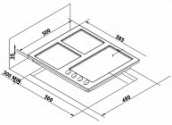 Варочная поверхность Korting HG 630 CTSN