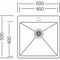 Кухонная мойка ZorG ZRE 5050 Нержавеющая сталь