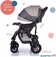 Коляска BabyHit SENSE Plus  ARROW GREY