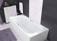 Чугунная ванна BLB  ASIA 170*75 (с отверстиями для ручек).