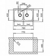 Мойка Teka Universo 2C 790.500 Matt 10120003