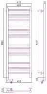 Полотенцесушитель электрический Сунержа БОГЕМА 2.0 1200х400 / МЭМ левый 00-5204-1240