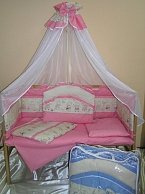 Комплект в кроватку  Балу МАЛЫШ 8пр  розовый
