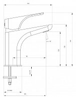 Смеситель для раковины Deante Hiacynt Nero (BQH_N21M)