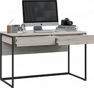 Письменный стол ТриЯ Лофт тип 2 черный/дуб крафт белый