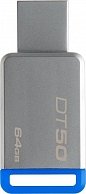 USB Flash Kingston 64GB USB 3.0 DataTraveler 50 (Metal/Blue) DT50/64GB