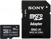 Карта памяти Sony MicroSD 10кл 16 ГБ + адаптер SR16UY3AT