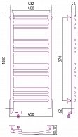 Полотенцесушитель электрический Сунержа БОГЕМА 2.0 1000х400 / МЭМ левый 00-5202-1040
