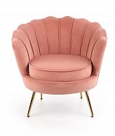 Кресло Halmar Amorinito Золотой, Розовый