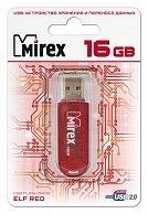 Usb флэш-накопитель Mirex ELF RED 16GB (13600-FMURDE16) RED
