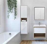 Шкаф-полупенал для ванной Cersanit Louna / SP-SL-LOU/Wh белый 1341806