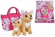 Мягкая игрушка Simba Плюшевая собачка Chi-Chi love Городская мода с сумочкой и стикерами  10 5893244  разноцветный 5893244029